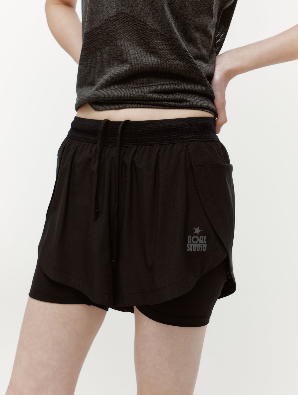W'S 2" RUNNING SHORTS - BLACK