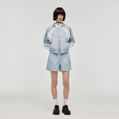 W'S COLOR-BLOCK JACKET - SKYBLUE
