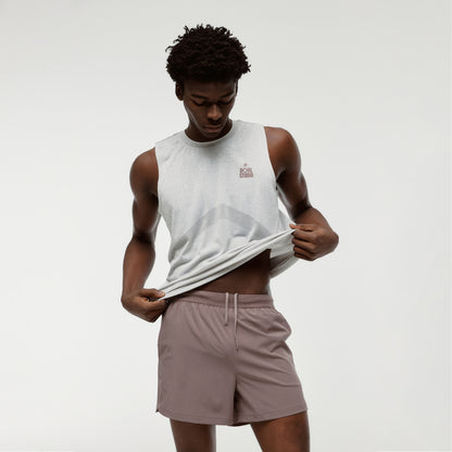 M'S 5" RUNNING SHORTS - BROWN