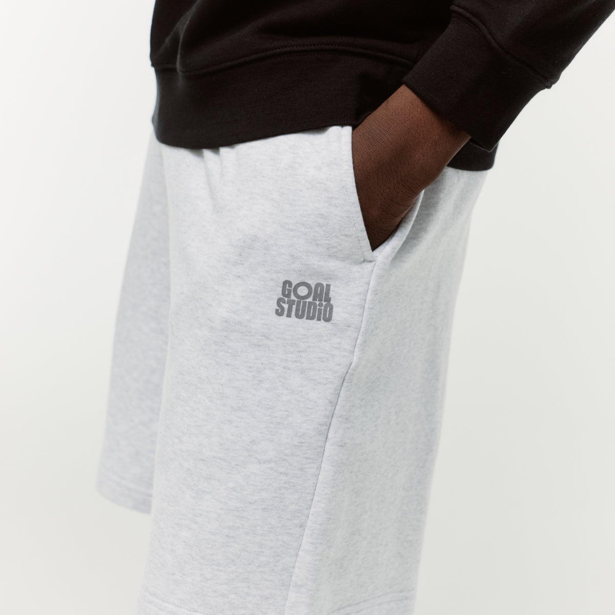 SWEAT JERSEY SHORTS - MELANGE GREY