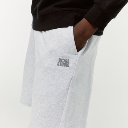 SWEAT JERSEY SHORTS - MELANGE GREY