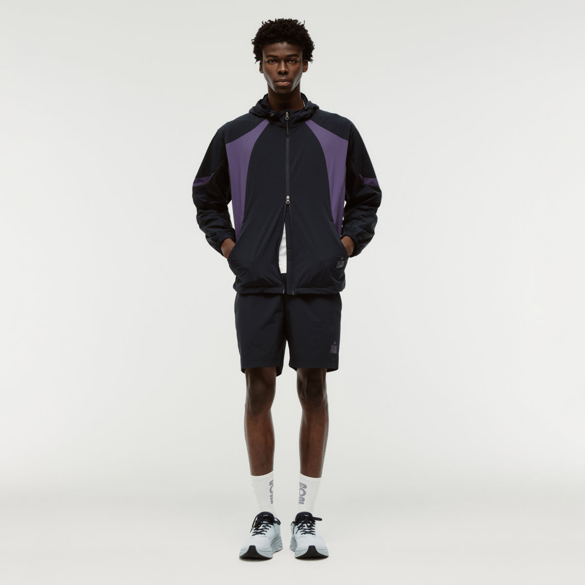 M'S COLOR-BLOCK JACKET - NAVY