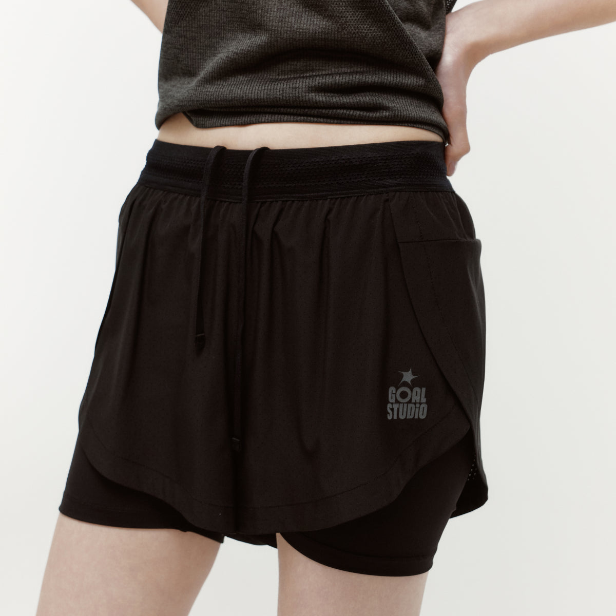 W'S 2" RUNNING SHORTS - BLACK