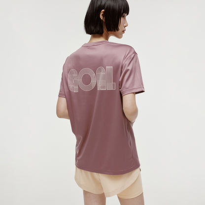 ACTIVE TRACK GOAL LOGO TEE - BRICK