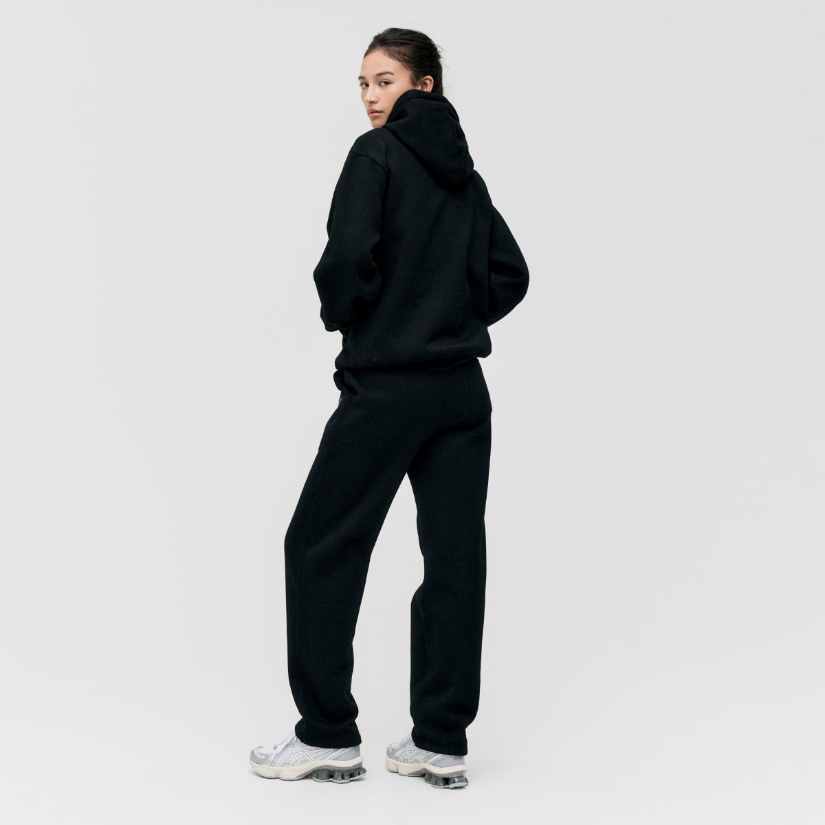 ESSENTIAL BRUSHED PANTS - BLACK