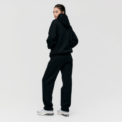 ESSENTIAL BRUSHED PANTS - BLACK