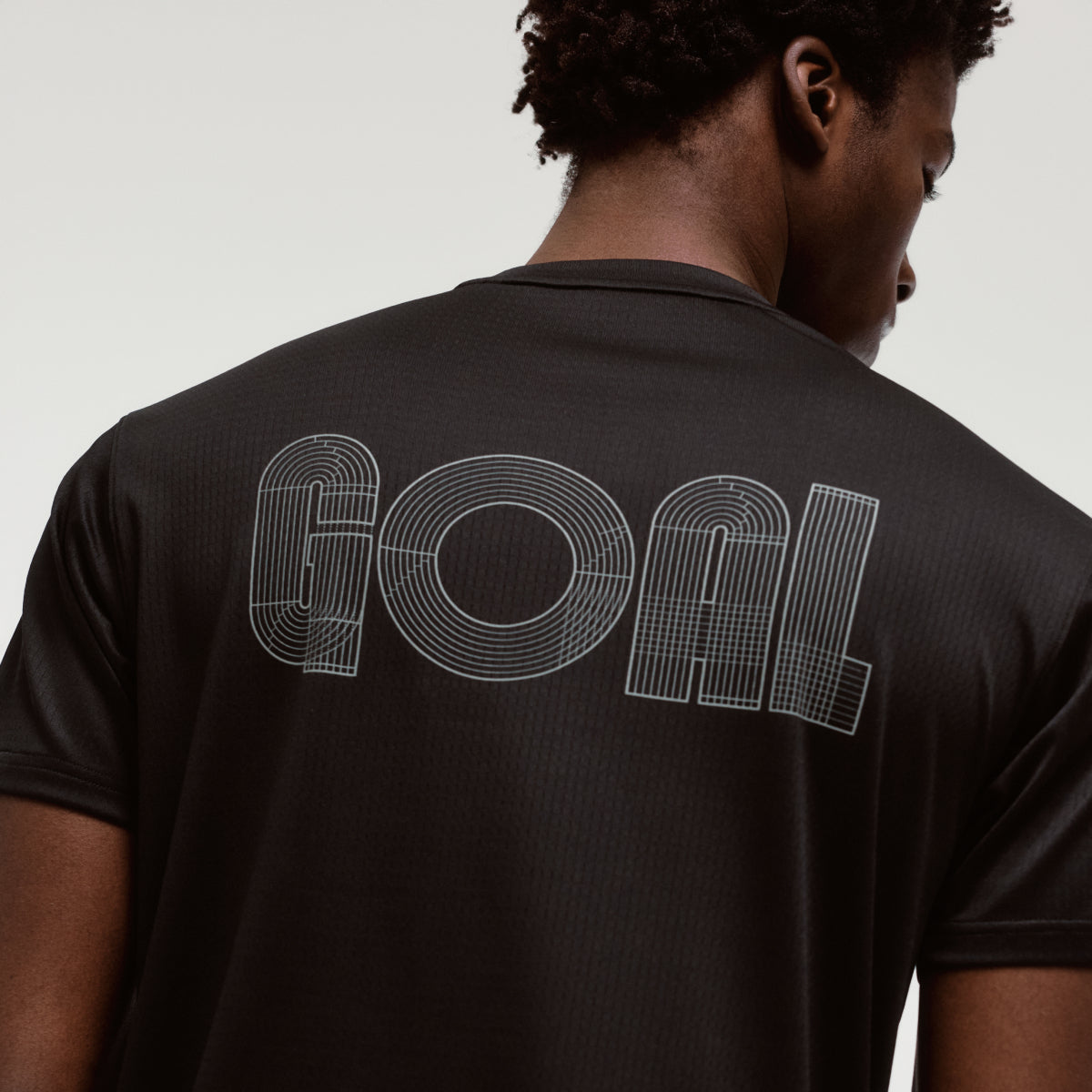 ACTIVE TRACK GOAL LOGO TEE - BLACK