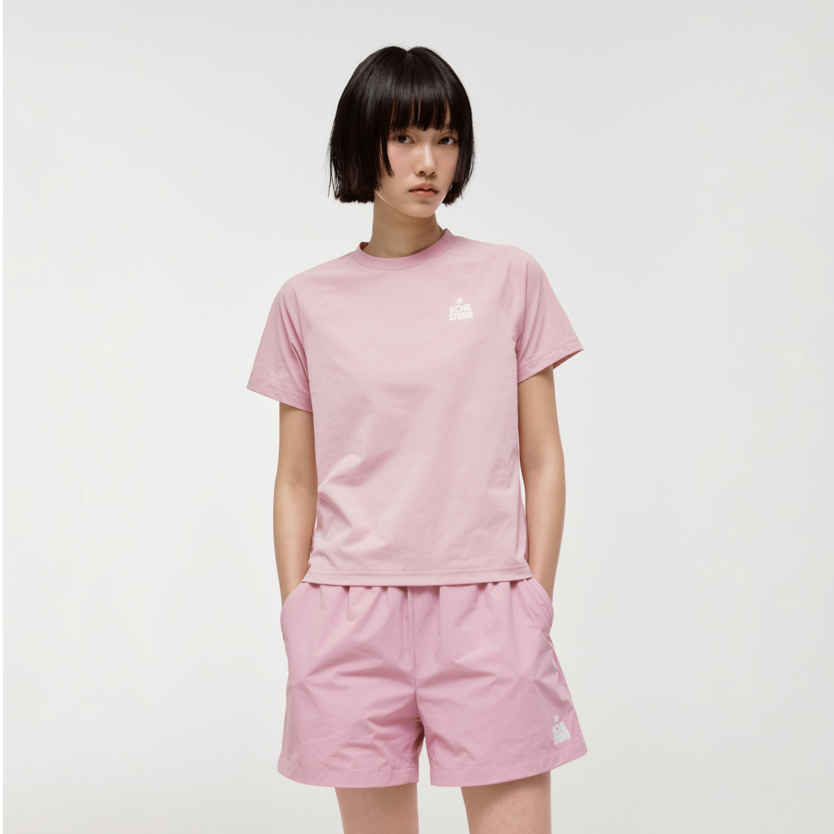 W'S ESSENTIAL AIRDRY TEE - LIGHT PINK