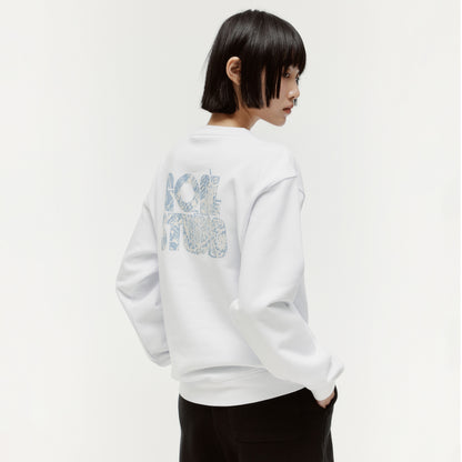 MAP LOGO CREWNECK - OFF WHITE