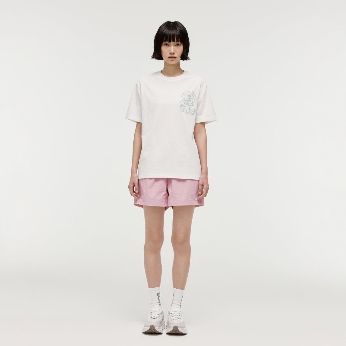 W'S ESSENTIAL STRETCH SHORTS - LIGHT PINK
