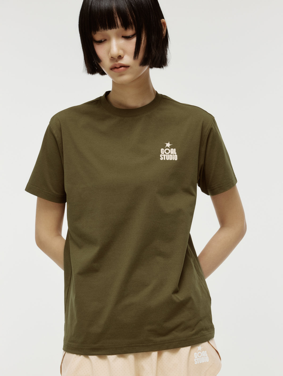 MAP LOGO AIRDRY TEE - OLIVE GREEN