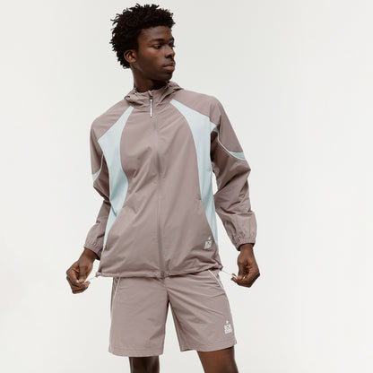 M'S COLOR-BLOCK JACKET - BROWN