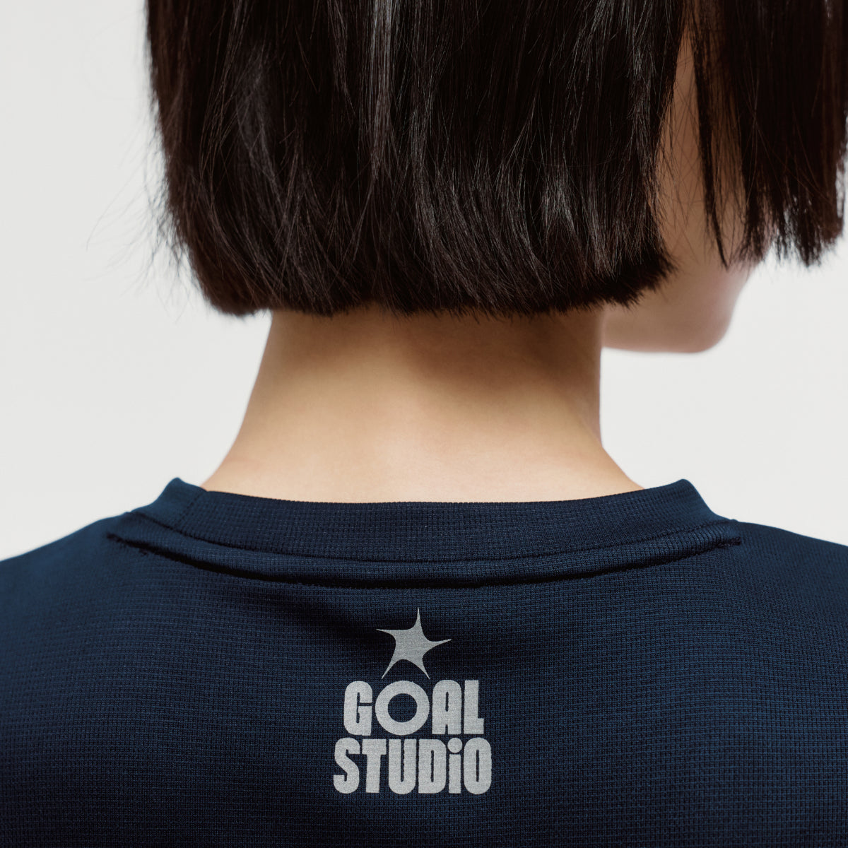 ACTIVE FRONT GOAL LOGO TEE - NAVY