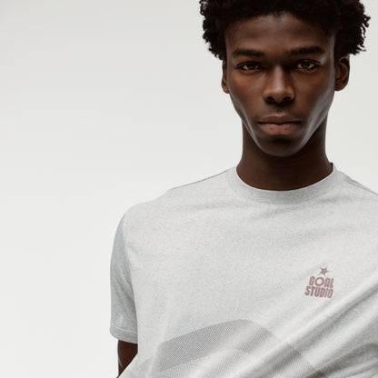 M'S JACQUARD TEE - BEIGE