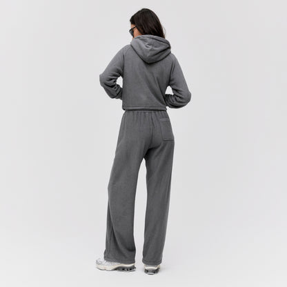 W'S TERRY FLEECE PANTS - CHARCOAL