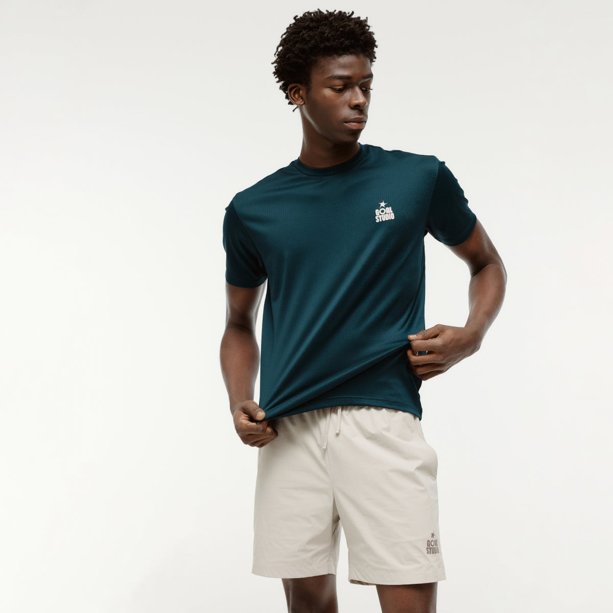 ACTIVE TRACK GOAL LOGO TEE - DARK GREEN