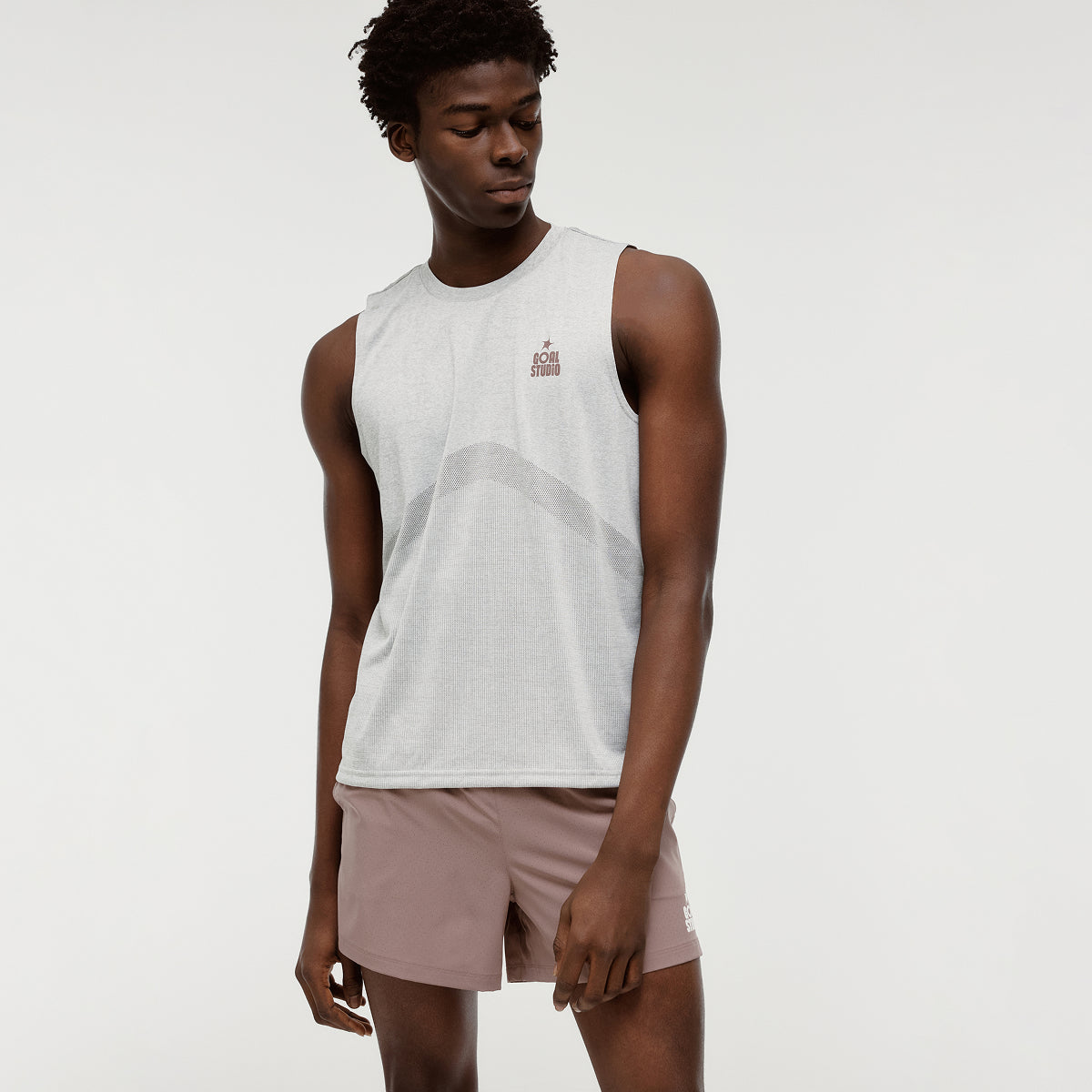 M'S JACQUARD SLEEVELESS - BEIGE
