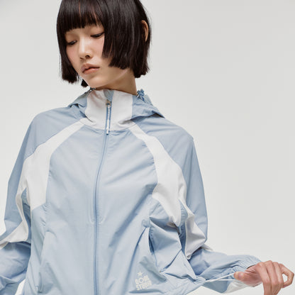 W'S COLOR-BLOCK JACKET - SKYBLUE