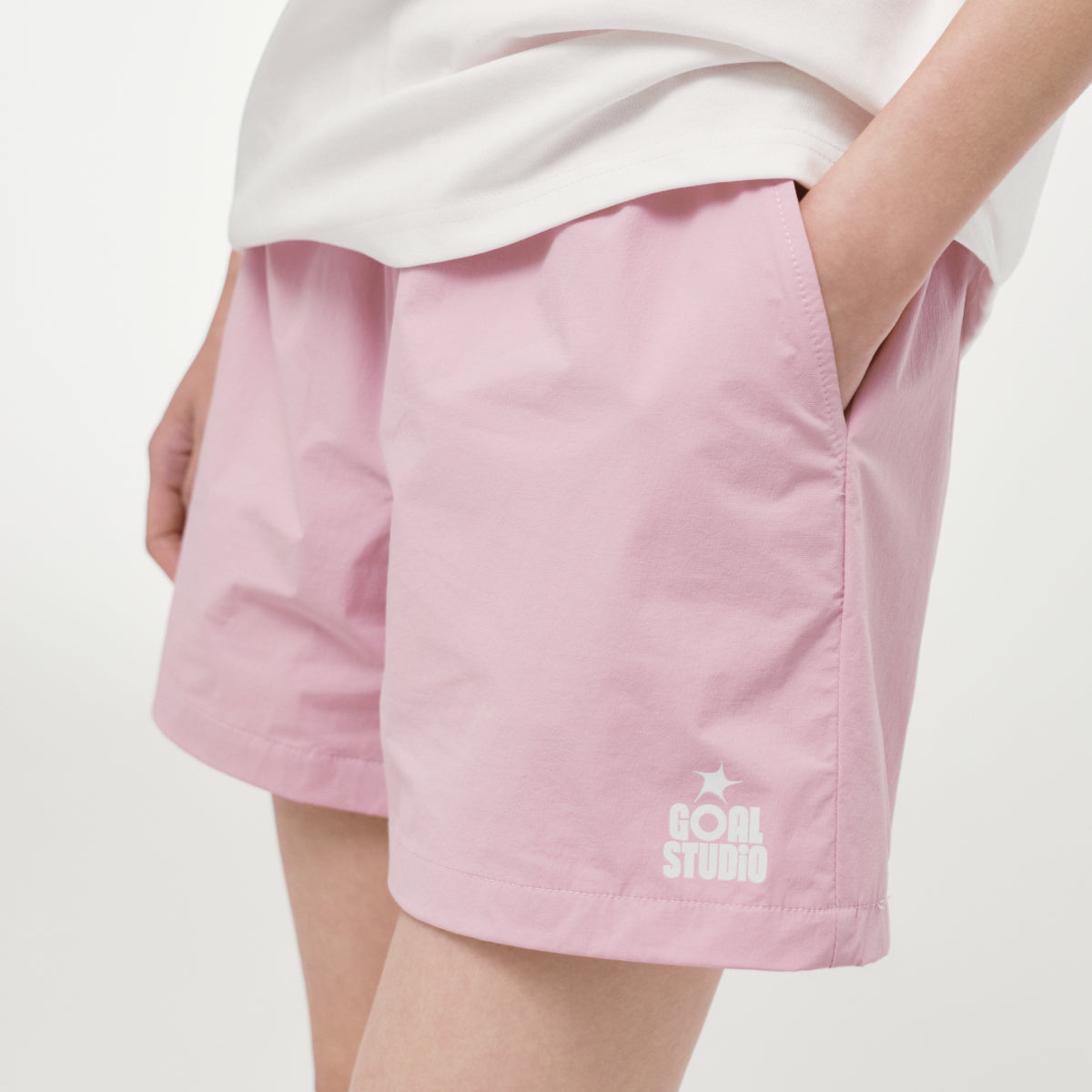 W'S ESSENTIAL STRETCH SHORTS - LIGHT PINK