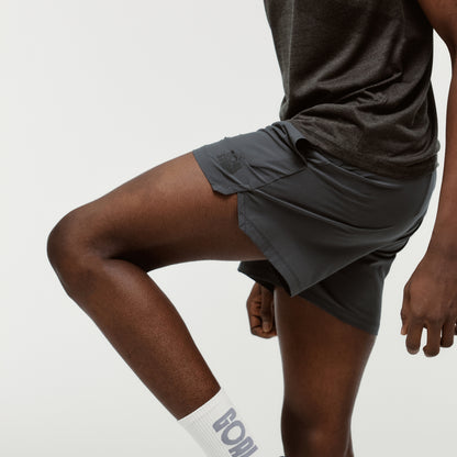 M'S 5" RUNNING SHORTS - CHARCOAL