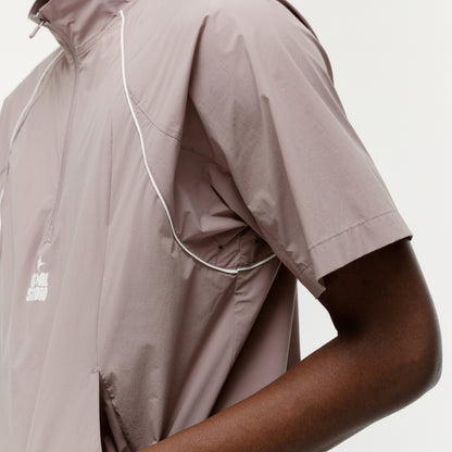 COLOR-BLOCK S/S ANORAK - BROWN