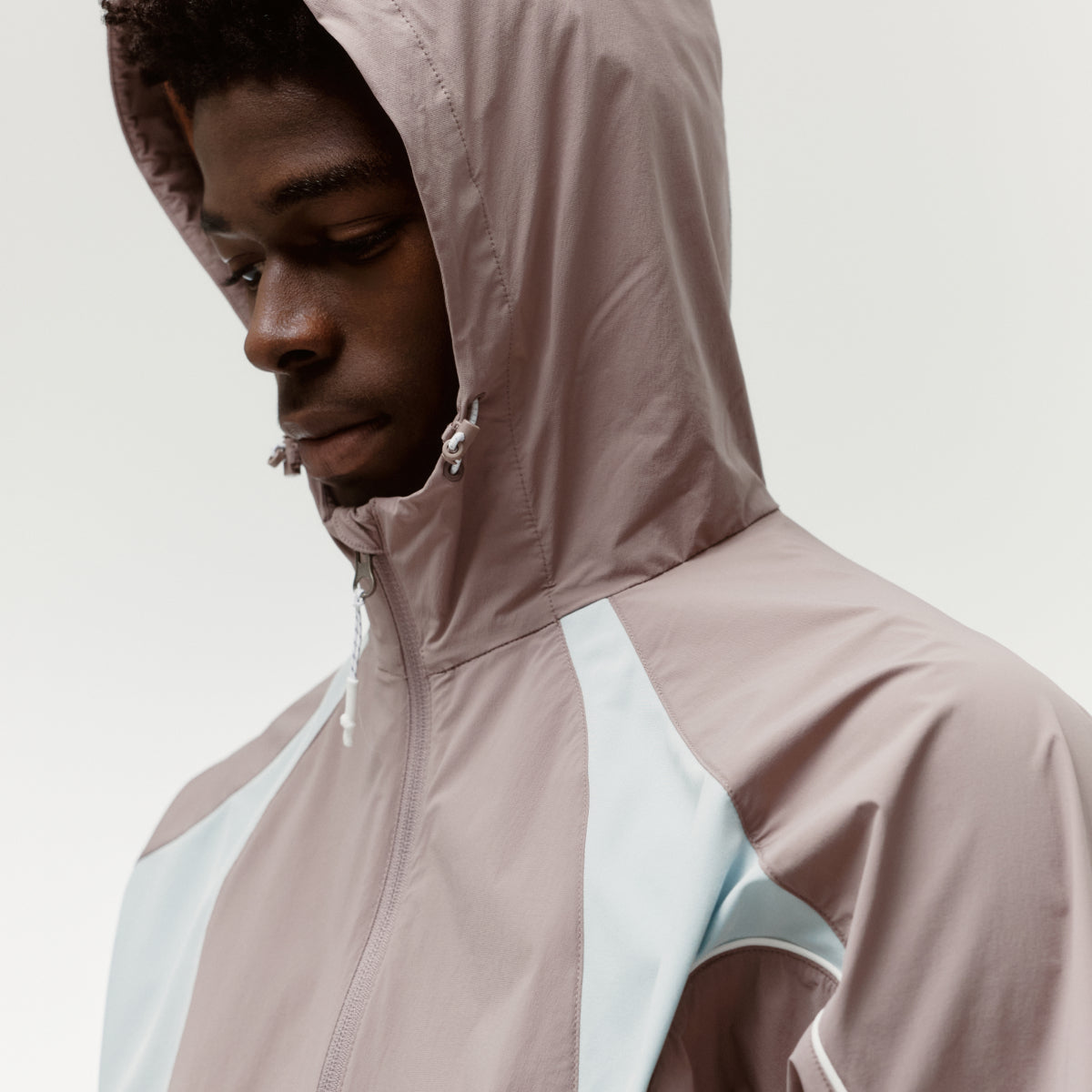 M'S COLOR-BLOCK JACKET - BROWN
