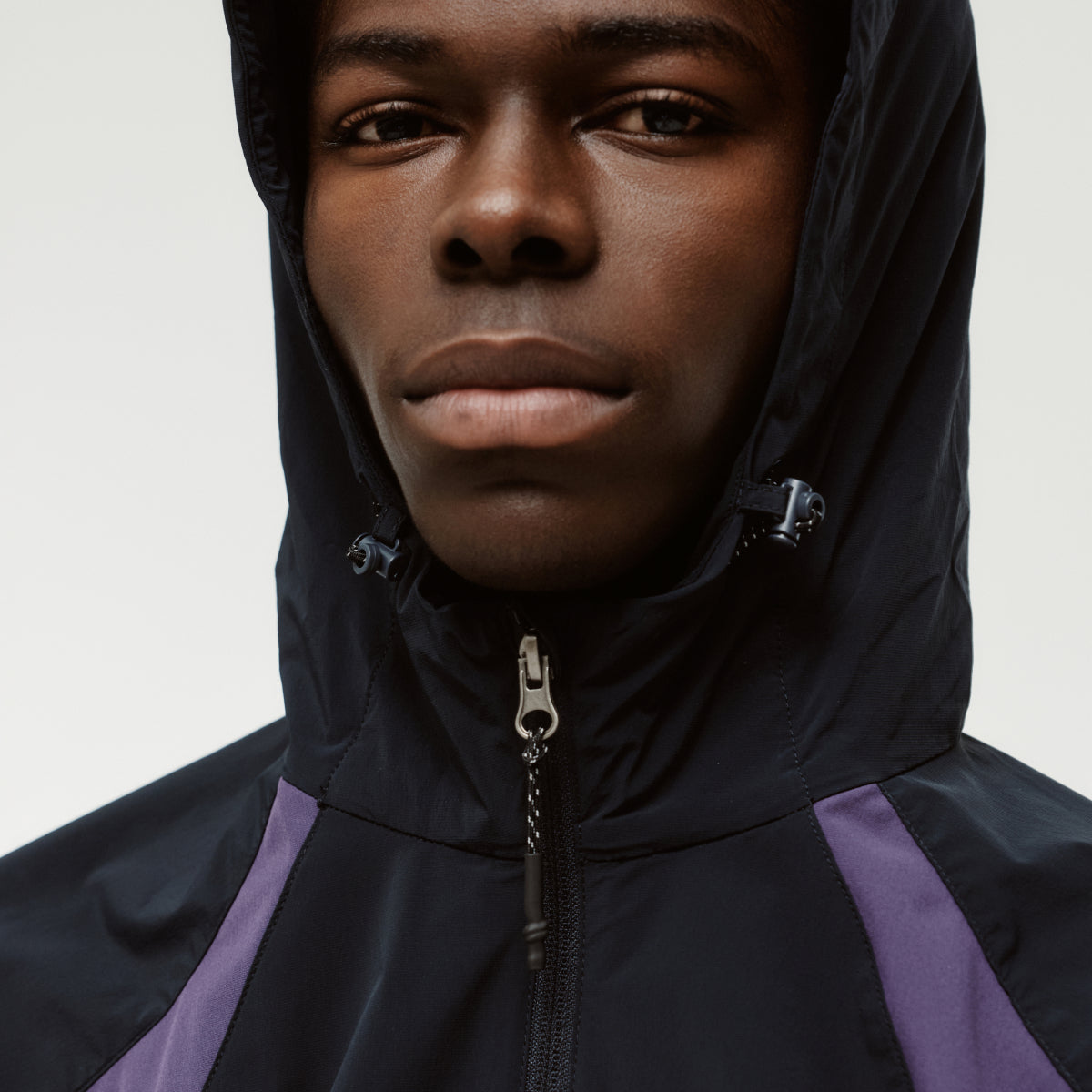 M'S COLOR-BLOCK JACKET - NAVY