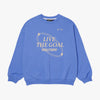 ゴールスタジオ オーバーフィット LIVE THE GOAL スウェット ライトブルー