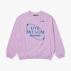 ゴールスタジオ オーバーフィット LIVE THE GOAL スウェット ライトパープル