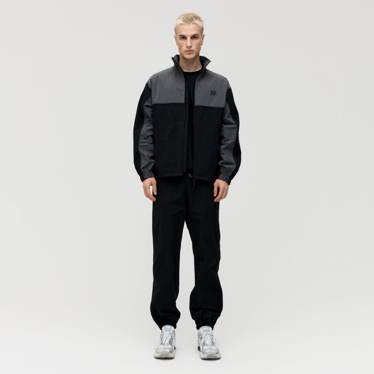 M'S STRETCH TRACK JACKET - BLACK