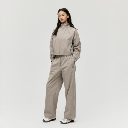 W'S STRETCH TRACK JACKET - DARK BEIGE