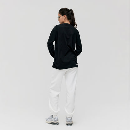 ESSENTIAL LAYERED LONGSLEEVE TEE - BLACK