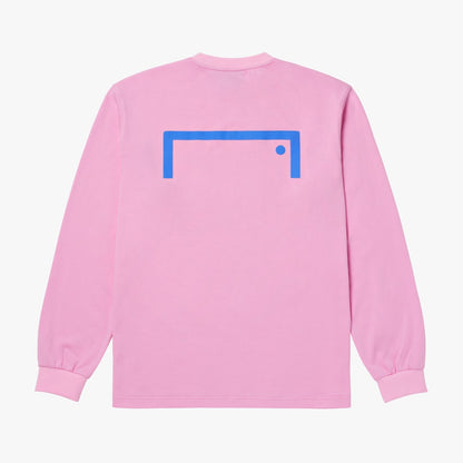 ゴールスタジオ エッセンシャル ゴール ビッグロゴ ロングスリーブ TEE ライトピンク