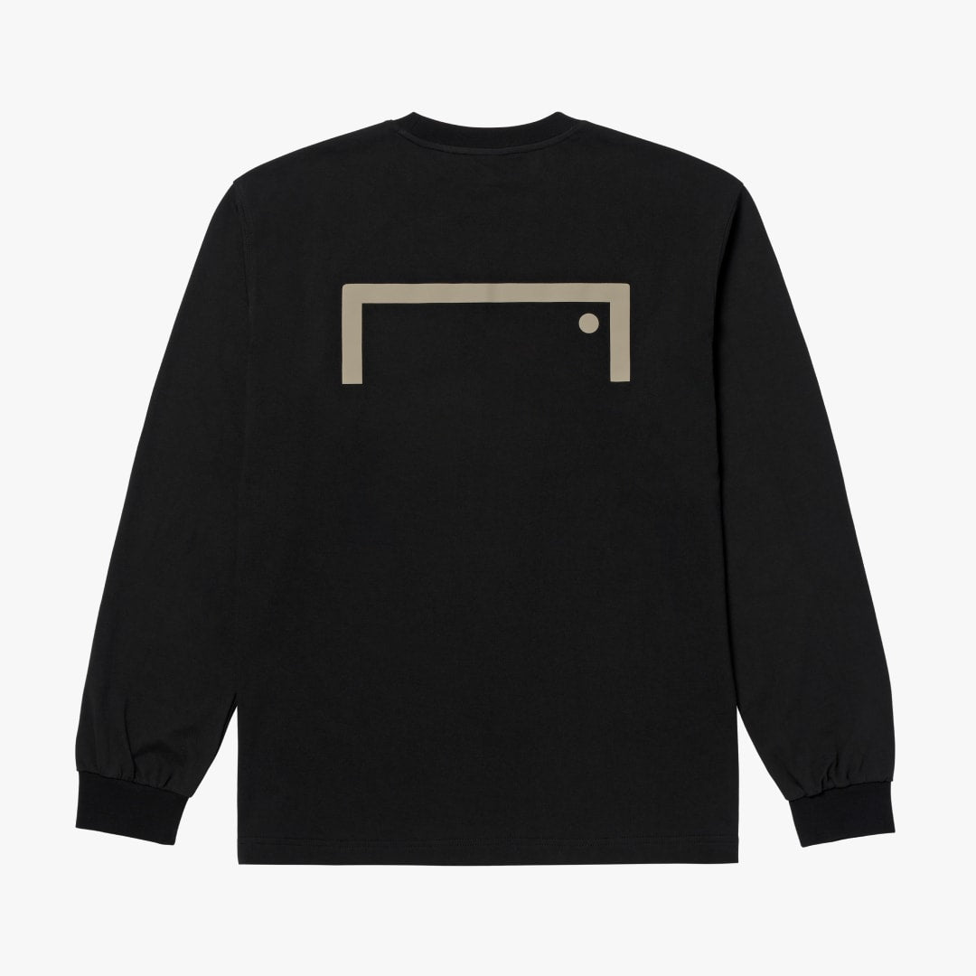 ゴールスタジオ エッセンシャル ゴール ビッグロゴ ロングスリーブ TEE ブラック