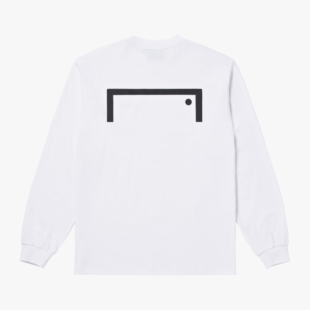 ゴールスタジオ エッセンシャル ゴール ビッグロゴ ロングスリーブ TEE ホワイト