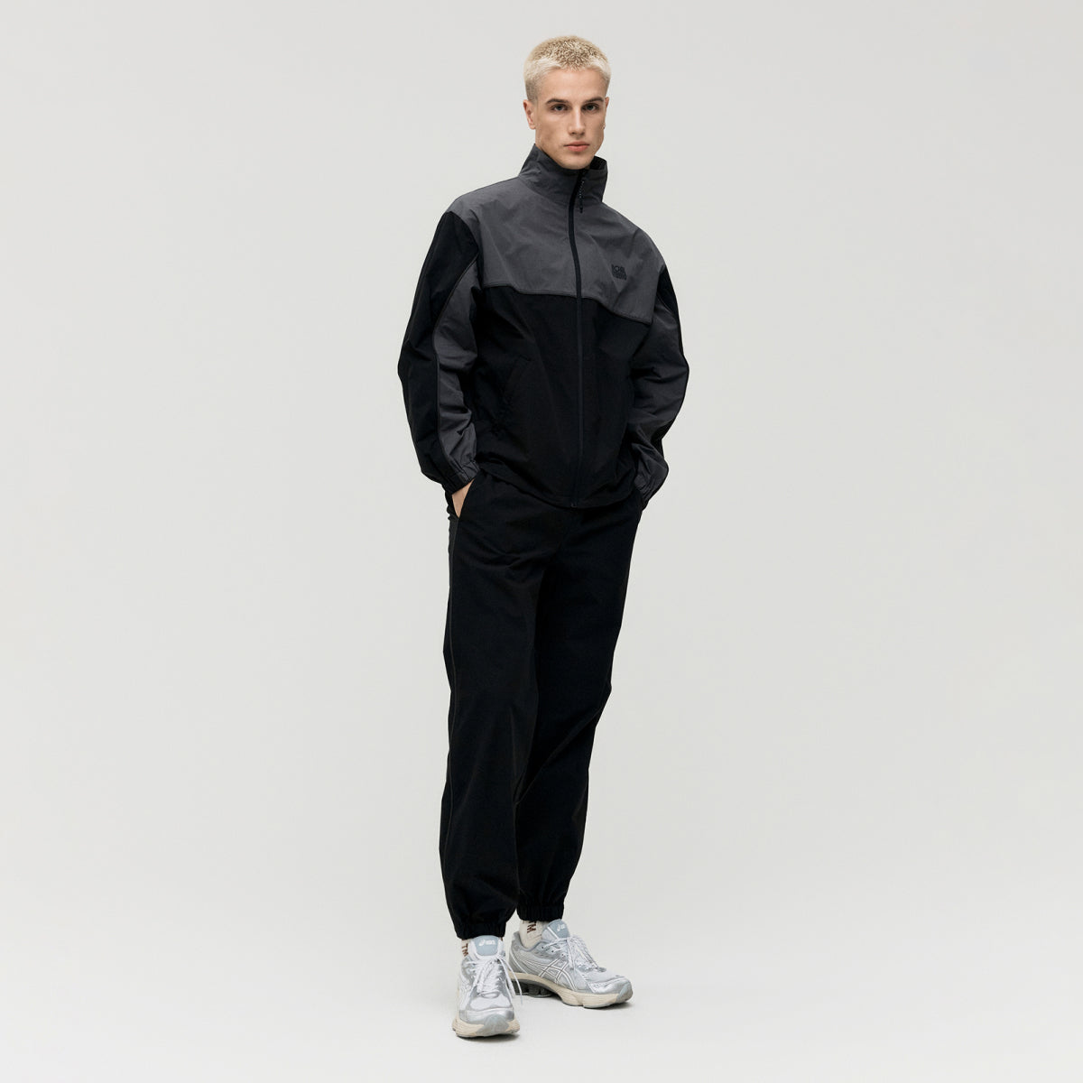 M'S STRETCH TRACK JACKET - BLACK