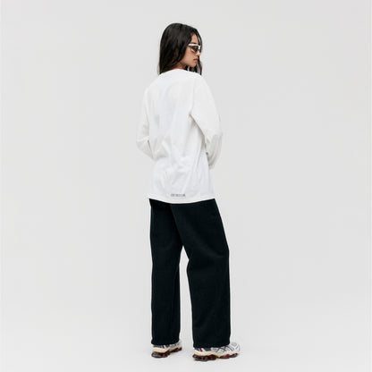 ESSENTIAL LAYERED LONGSLEEVE TEE - OFF WHITE