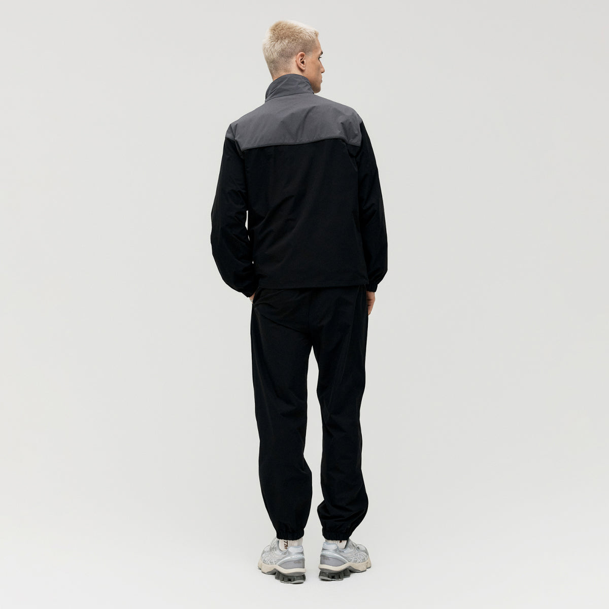 M'S STRETCH TRACK JACKET - BLACK