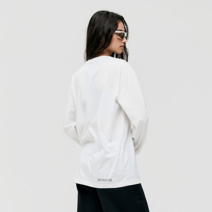 ESSENTIAL LAYERED LONGSLEEVE TEE - OFF WHITE