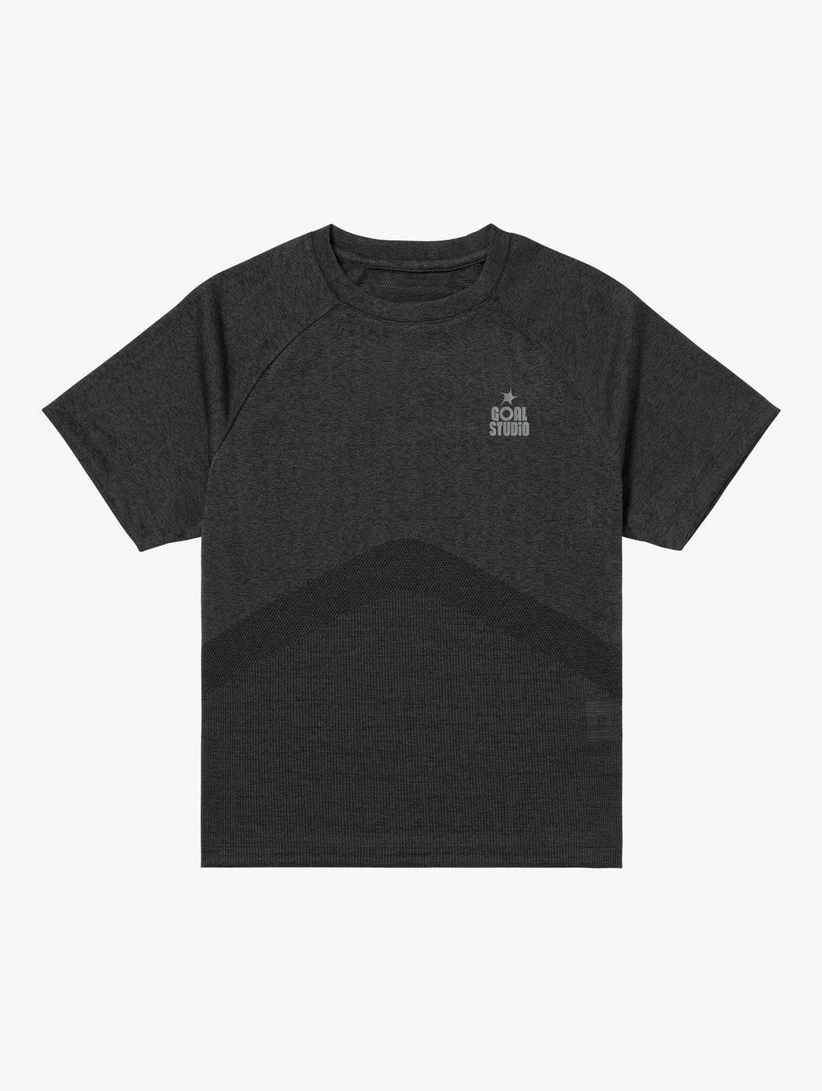 W'S JACQUARD TEE - CHARCOAL