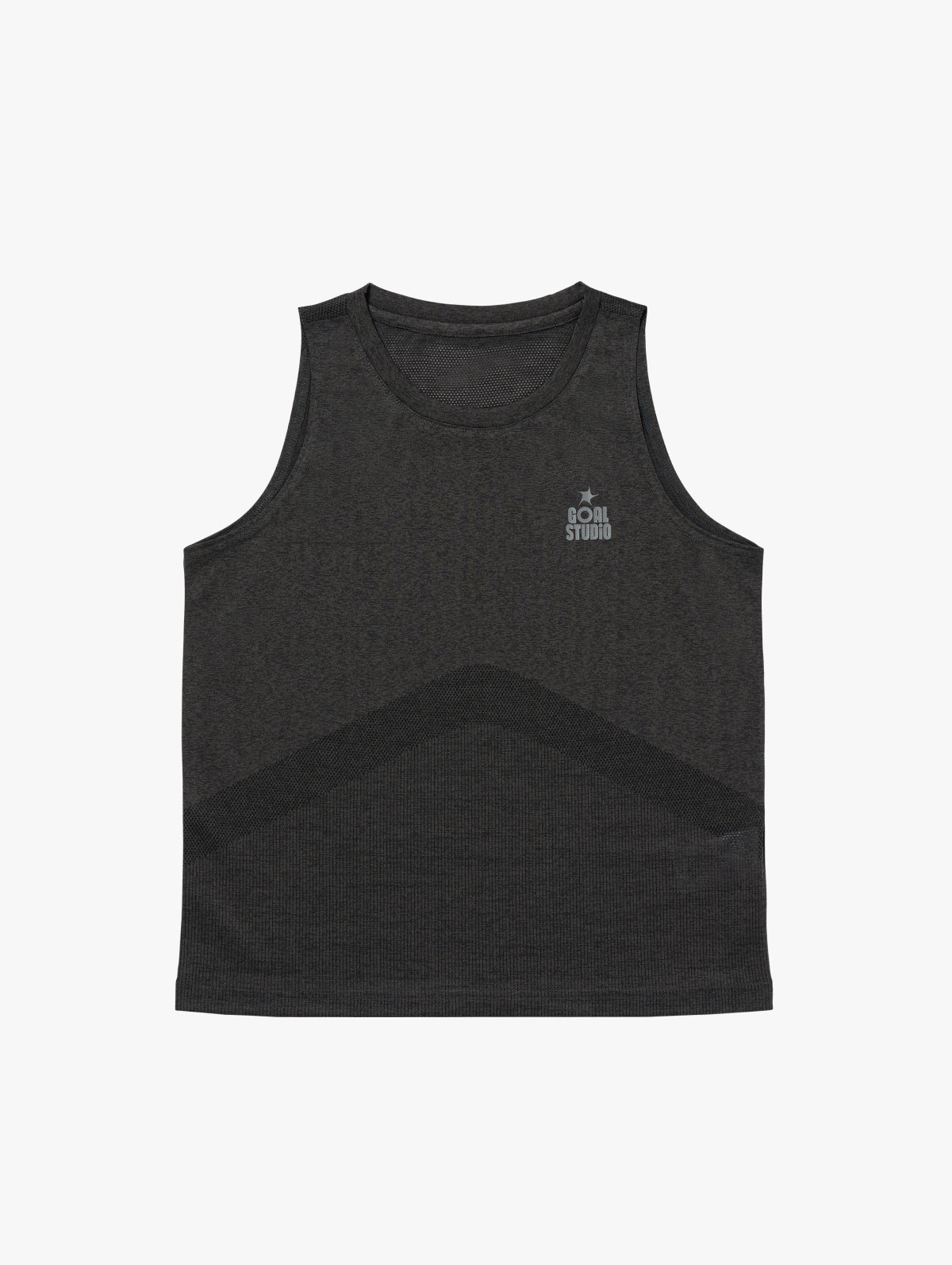 W'S JACQUARD SLEEVELESS - CHARCOAL