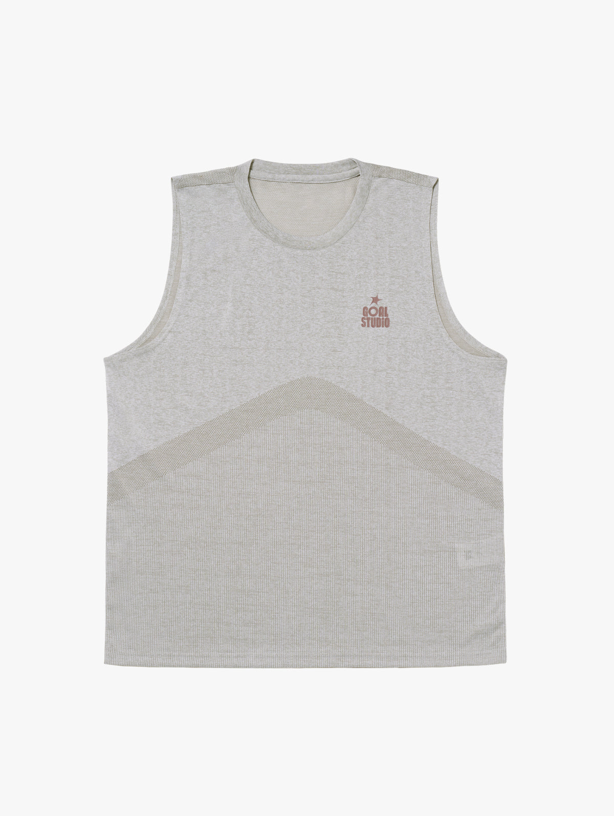 M'S JACQUARD SLEEVELESS - BEIGE