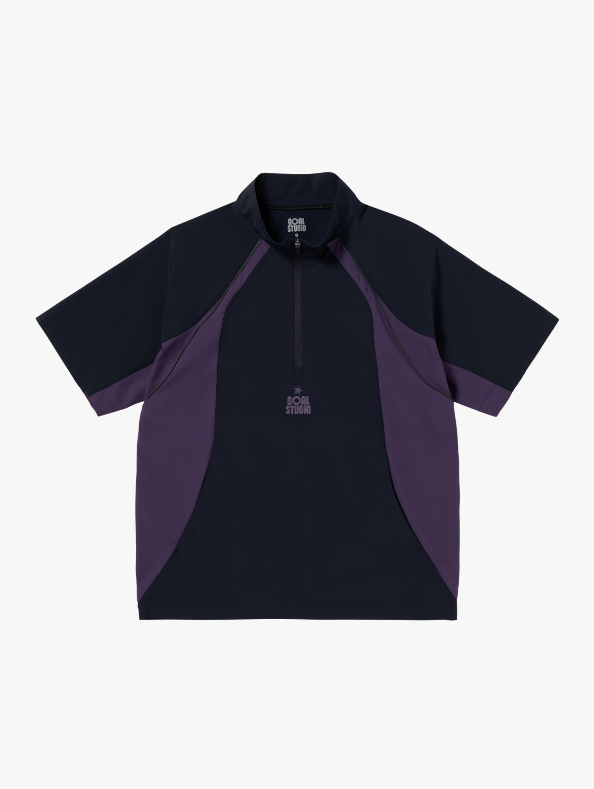 COLOR-BLOCK S/S ANORAK - NAVY
