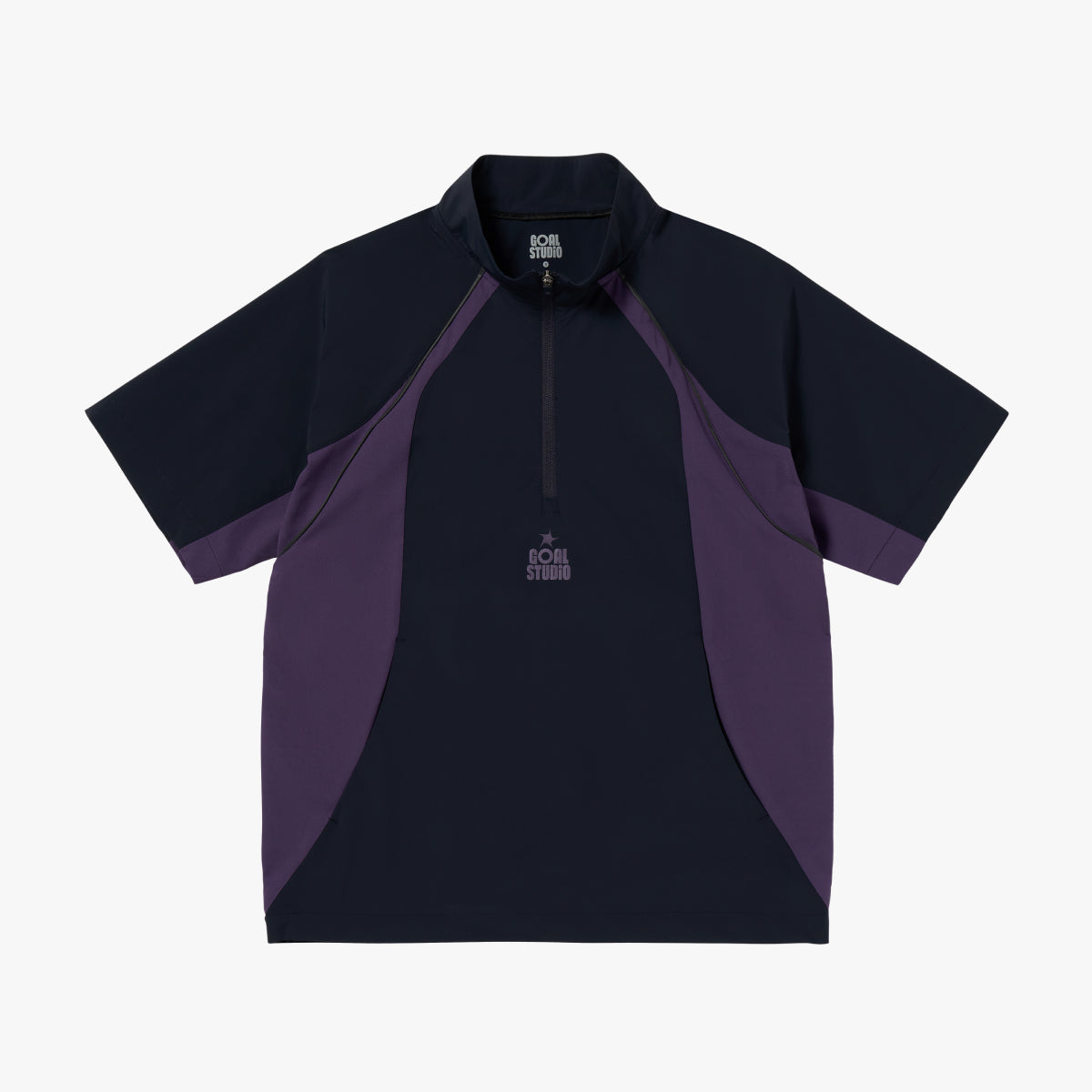 COLOR-BLOCK S/S ANORAK - NAVY