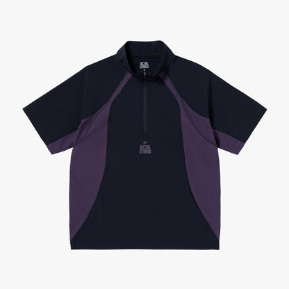COLOR-BLOCK S/S ANORAK - NAVY