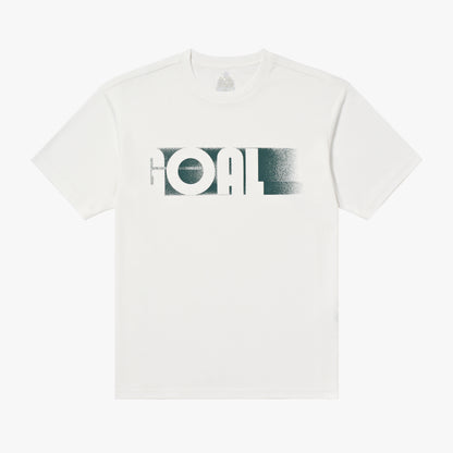 ACTIVE FRONT GOAL LOGO TEE - OFF WHITE
