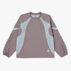 COLOR-BLOCK WOVEN PULLOVER - BROWN