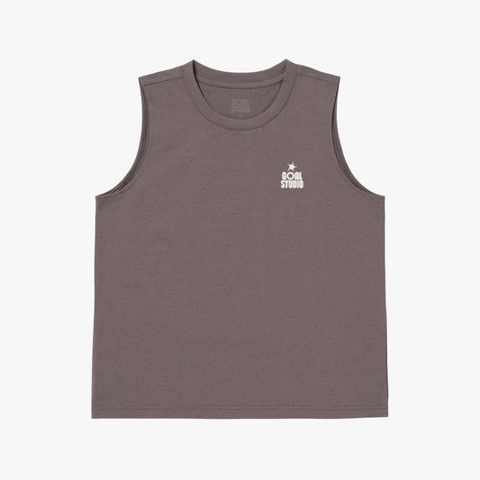 W'S ESSENTIAL AIRDRY SLEEVELESS - BROWN
