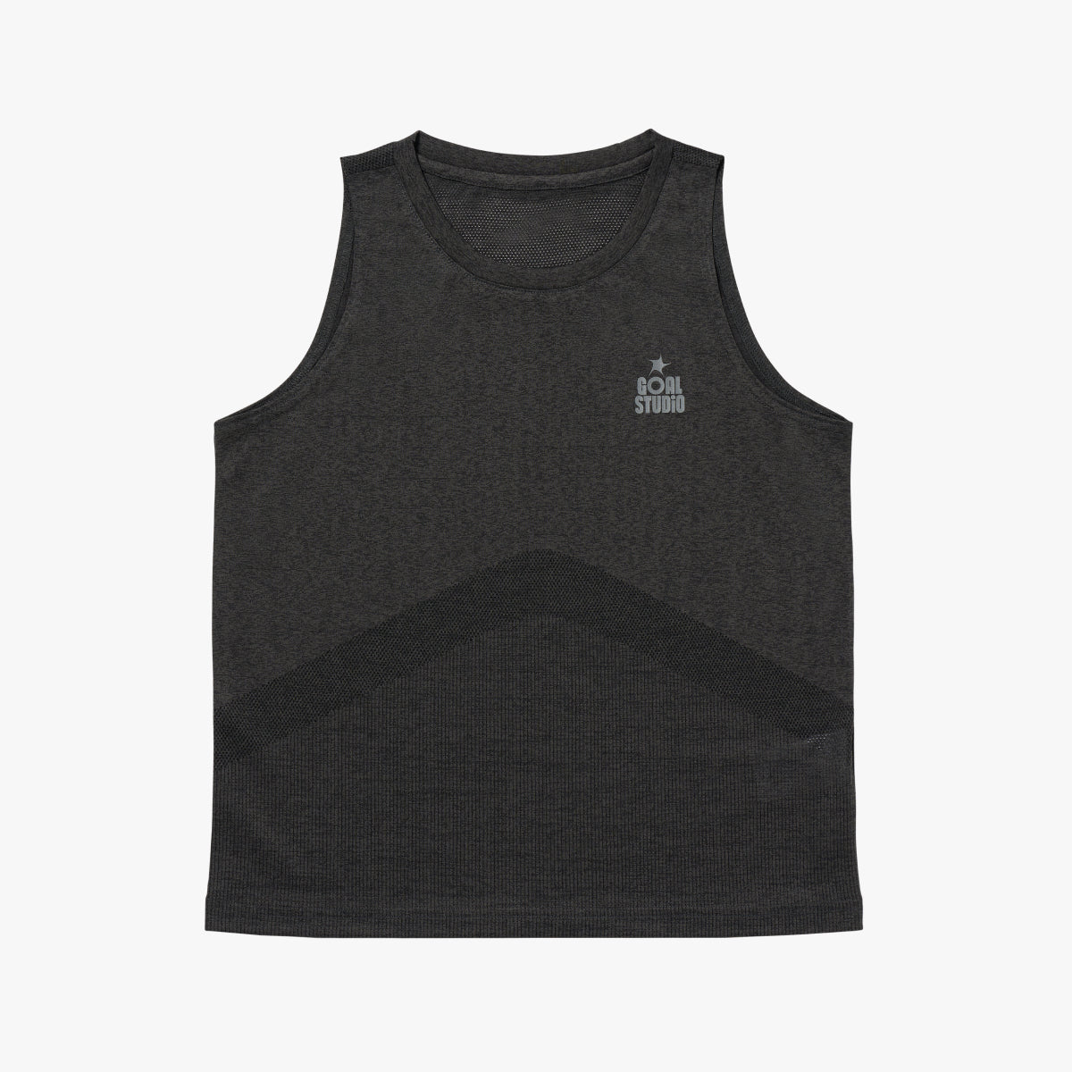 W'S JACQUARD SLEEVELESS - CHARCOAL