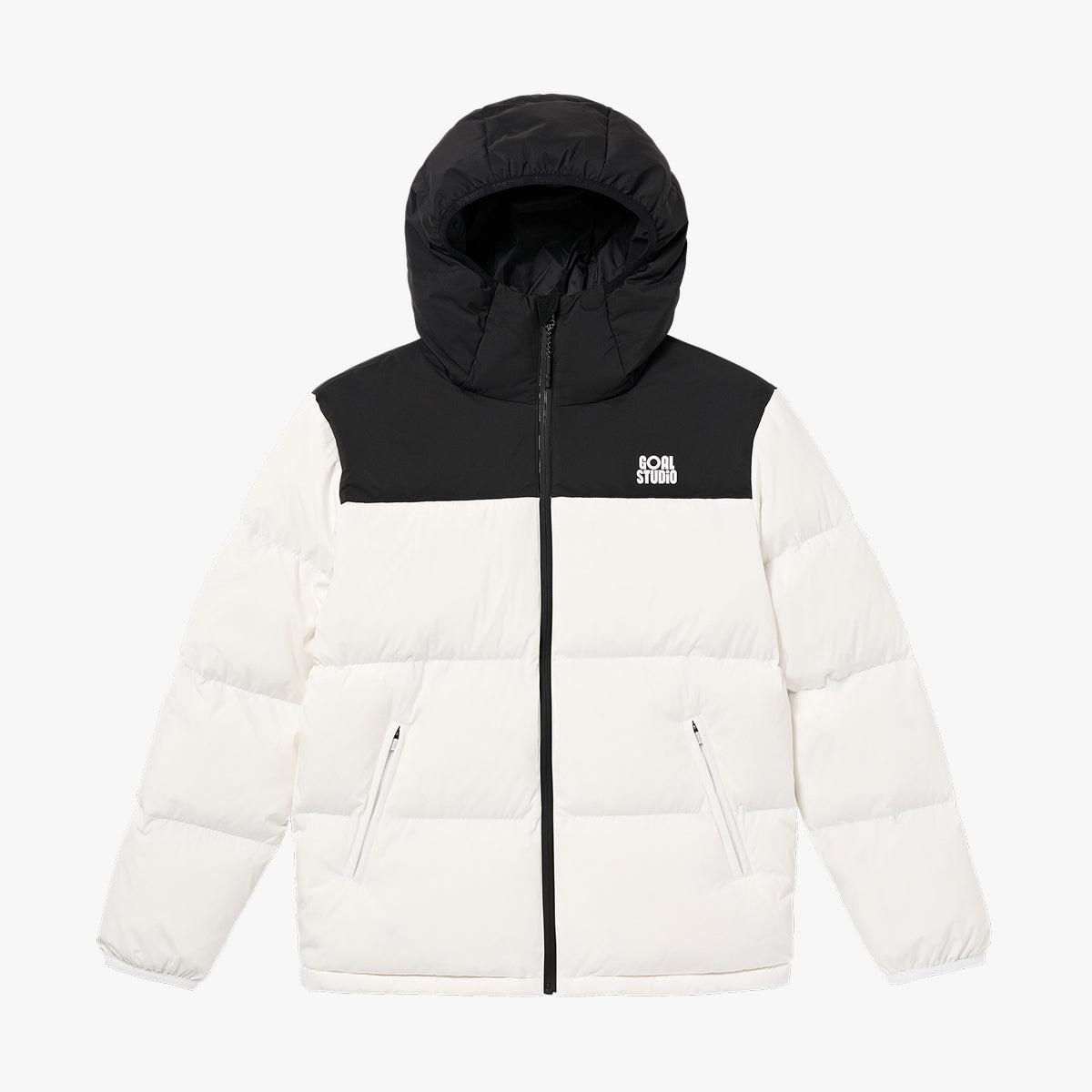 ESSENTIAL HOODED PUFFER DOWN JACKET - OFF WHITE